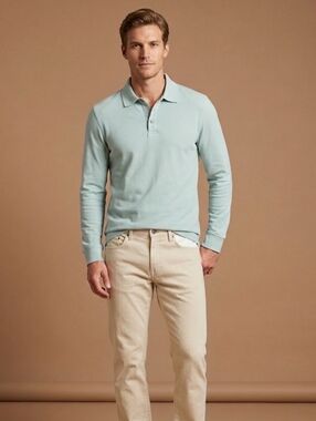 $60 Alfani Mens Classic-Fit Solid Long-Sleeve Shirt